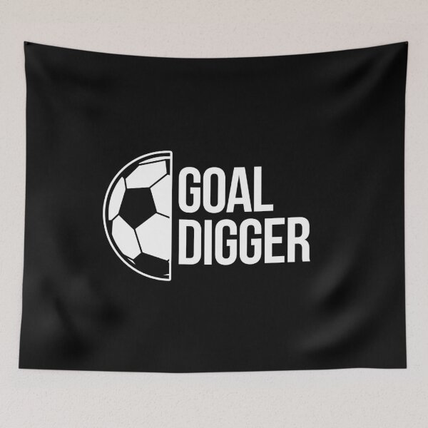 Item preview, Goal digger soccer football goal striker fan funny athlete ball designed and sold by w1ckerman.