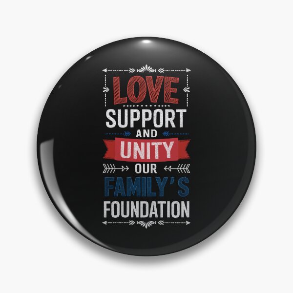 Item preview, Love, Support, and Unity Inspirational Family Quote designed and sold by SerhiiArt.