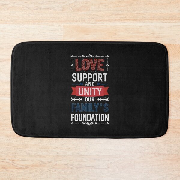 Item preview, Love, Support, and Unity Inspirational Family Quote designed and sold by SerhiiArt.