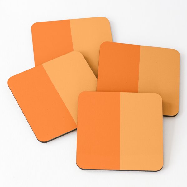 Item preview, Light and Dark Orange Two Tone Color Split designed and sold by PatternTitan.