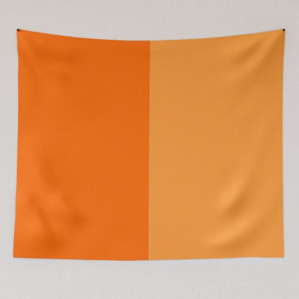 Item preview, Light and Dark Orange Two Tone Color Split designed and sold by PatternTitan.