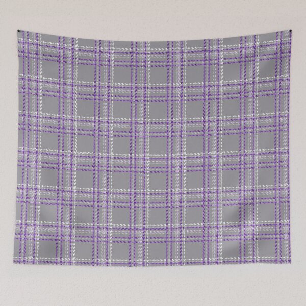 Item preview, Classic tartan plaid. Gray, lilac background. designed and sold by marinaklykva.
