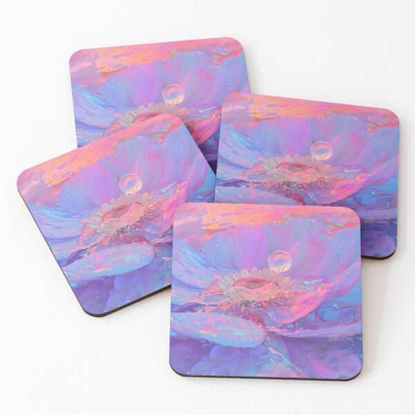Item preview, Colorful water lily and water drop designed and sold by aghnadarragh.