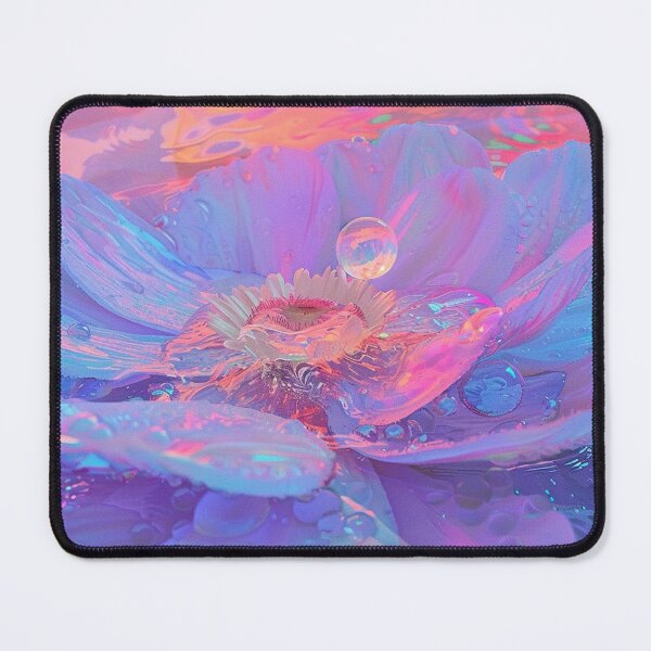 Item preview, Colorful water lily and water drop designed and sold by aghnadarragh.