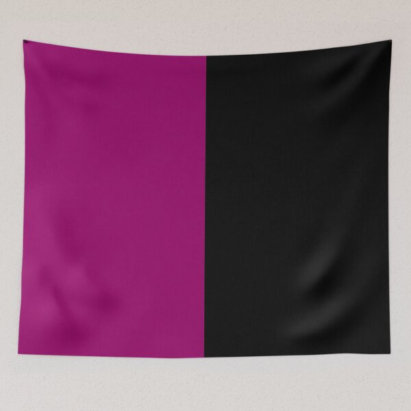 Item preview, Black Purple Two Tone Color Split designed and sold by PatternTitan.