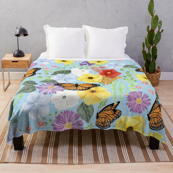 Item preview, Wildflowers of Carnarvon Gorge Blue Large Pattern designed and sold by greenerybywendy.