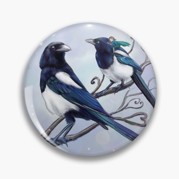Item preview, Magpies - Two for joy designed and sold by Rachel Blackwell.