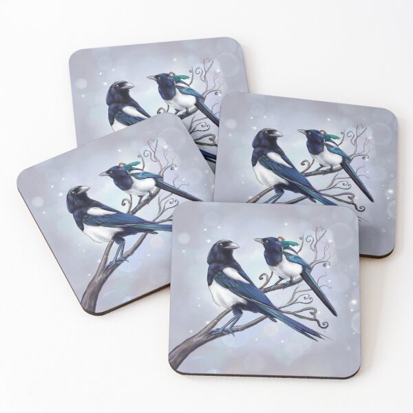 Item preview, Magpies - Two for joy designed and sold by Rachel Blackwell.