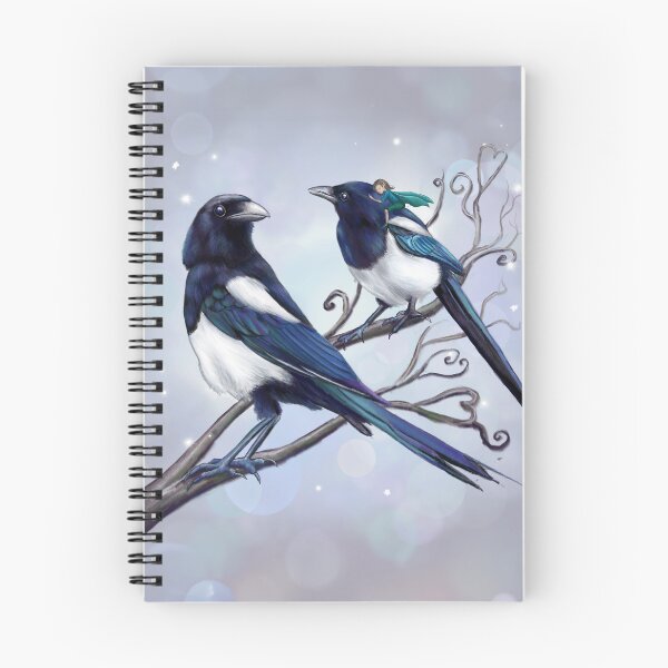 Item preview, Magpies - Two for joy designed and sold by Rachel Blackwell.