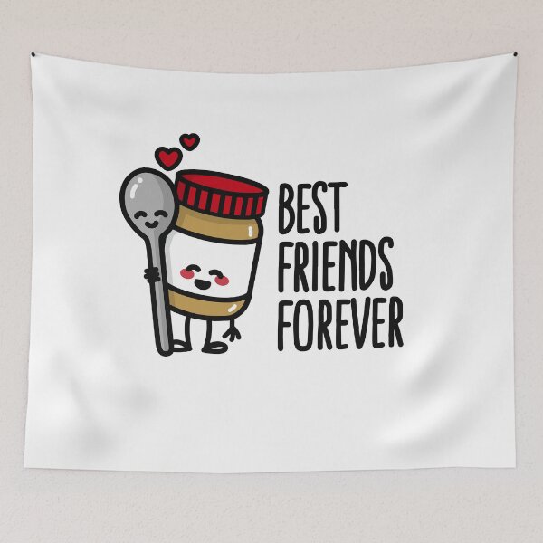 Item preview, Best friends forever peanut butter / spoon BFF designed and sold by LaundryFactory.