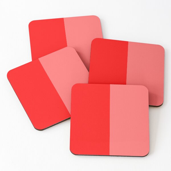 Item preview, Light and Dark Red Two Tone Color Split designed and sold by PatternTitan.