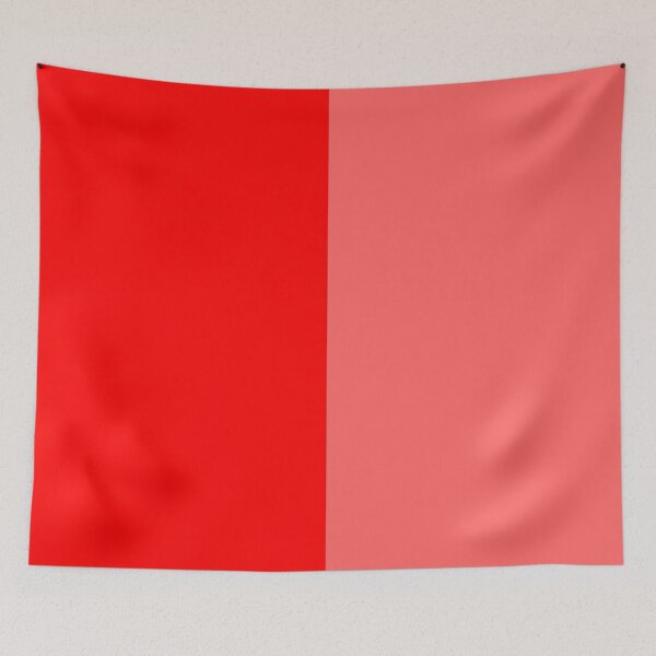 Item preview, Light and Dark Red Two Tone Color Split designed and sold by PatternTitan.