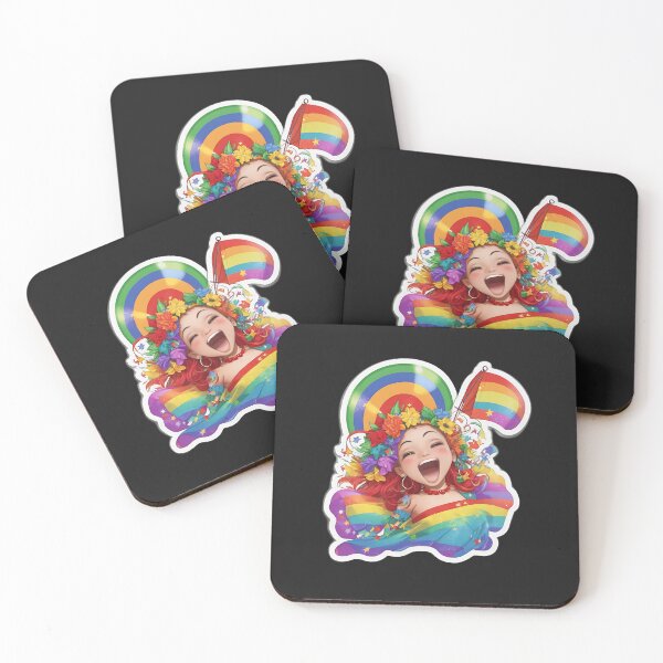 Item preview, prideful, pride girl, colorful, celebrate , rainbow, flag, pride month designed and sold by KiraChie.