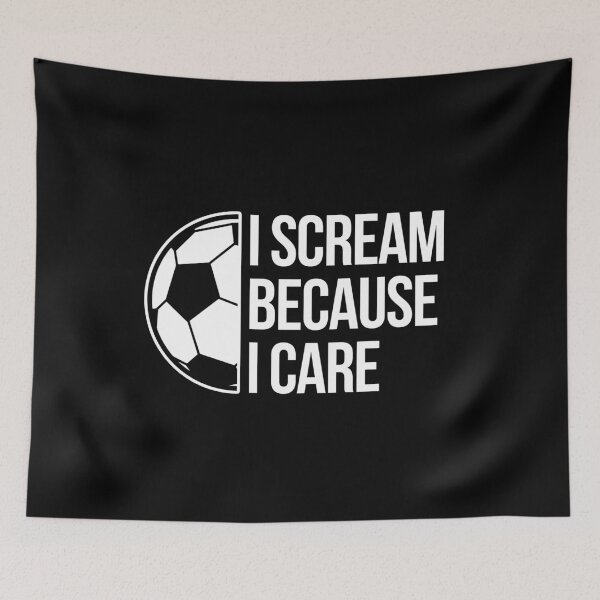 Item preview, Scream care soccer football goal striker fan funny athlete ball designed and sold by w1ckerman.