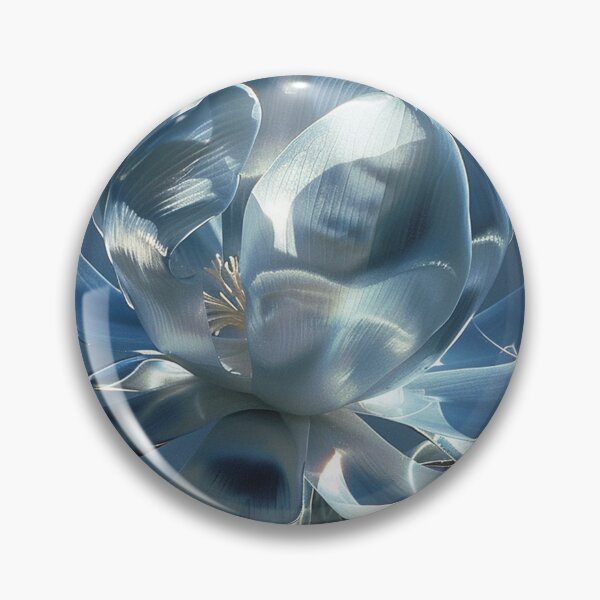 Item preview, silver flower designed and sold by aghnadarragh.
