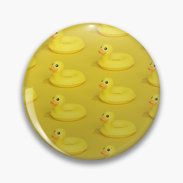 Item preview, Yellow Background Filled with Yellow Rubber Inflatable Duck Rings designed and sold by natalielaf.