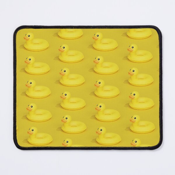 Item preview, Yellow Background Filled with Yellow Rubber Inflatable Duck Rings designed and sold by natalielaf.