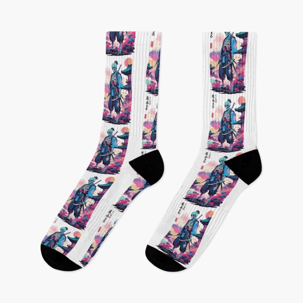 Item preview, Oni Skeleton Samurai & Vaporwave Aesthetic Design designed and sold by LuminOrb.