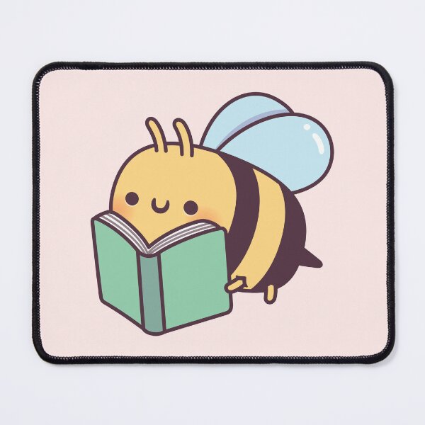 Item preview, Cute Flying Bee Reading A Book designed and sold by rustydoodle.