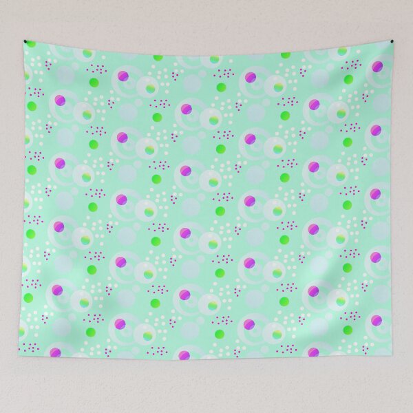 Item preview, light green purple creative polka dots | eccentric style dot pattern designed and sold by lausn.