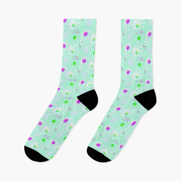 Item preview, light green purple creative polka dots | eccentric style dot pattern designed and sold by lausn.