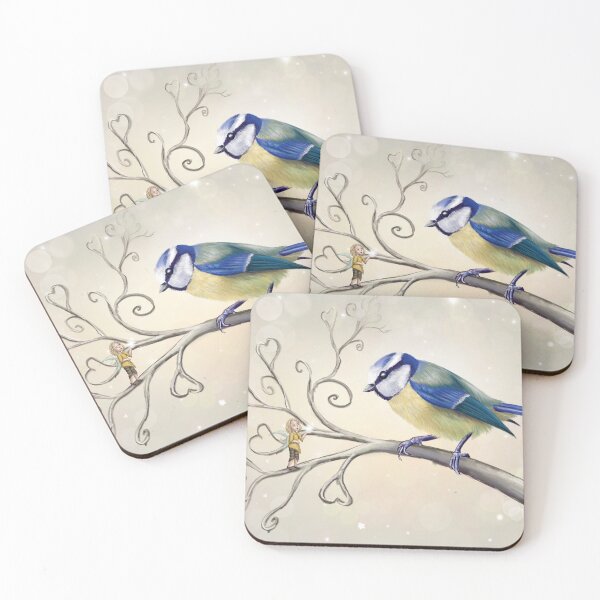 Item preview, The messenger - Blue Tit designed and sold by Rachel Blackwell.
