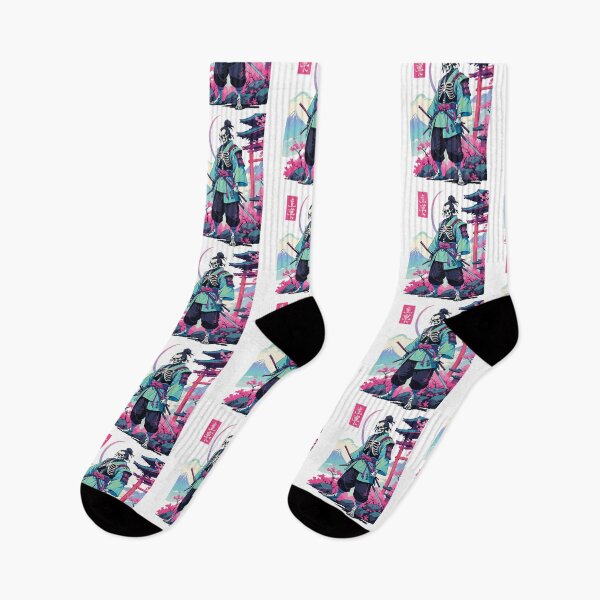 Item preview, Oni Skeleton Samurai Vaporwave Aesthetic designed and sold by LuminOrb.