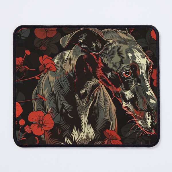 Item preview, Greyhound in a field of poppies designed and sold by aghnadarragh.