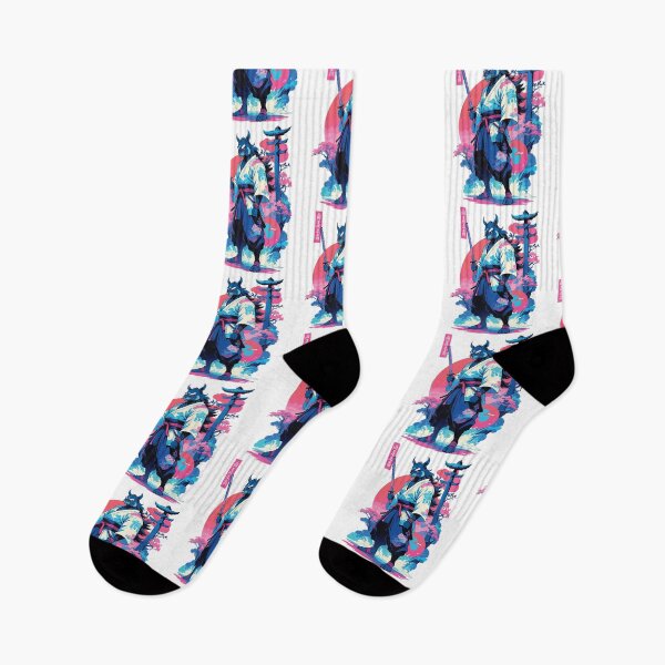 Item preview, Tanuki Yokai Vaporwave Aesthetic Samurai Art designed and sold by LuminOrb.