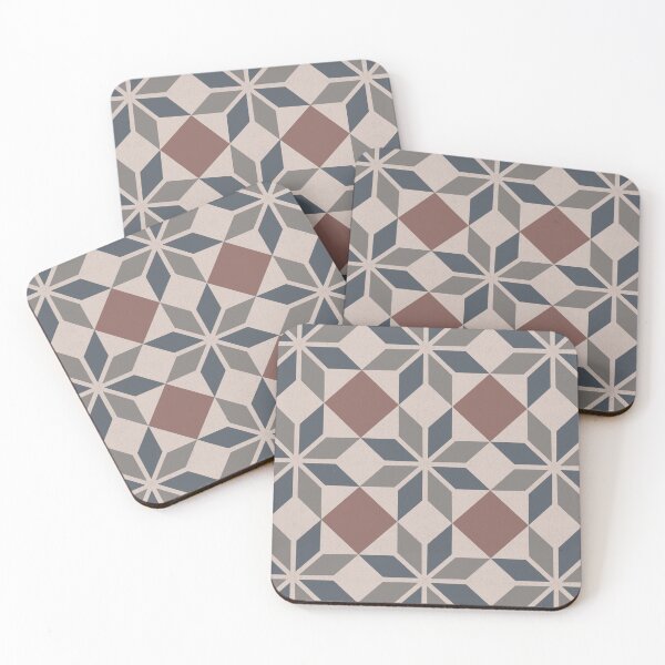 Item preview, Blue, grey and earth-coloured diamond tiles designed and sold by by Mònica Roca.