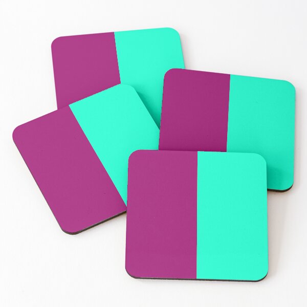 Item preview, Purple Turquoise Two Tone Color Split designed and sold by PatternTitan.