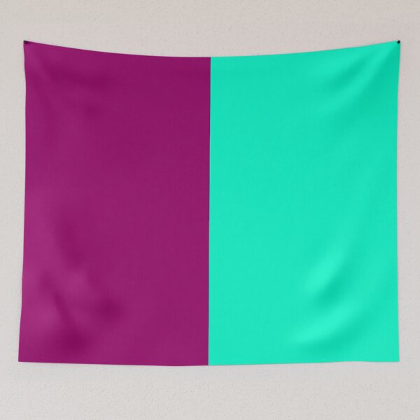 Item preview, Purple Turquoise Two Tone Color Split designed and sold by PatternTitan.