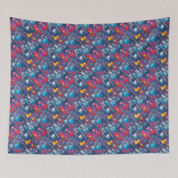 Item preview, Abstract Cel shaded Cube Field designed and sold by JashJhaveri.