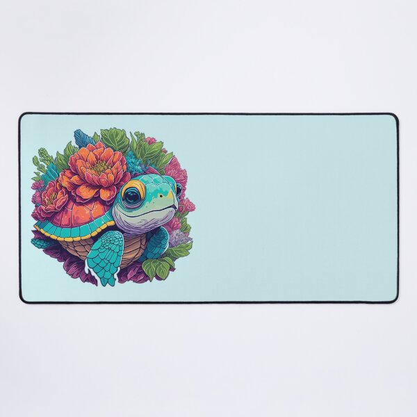 Item preview, Happy Sea Turtle with Flowers designed and sold by FocusChillax.