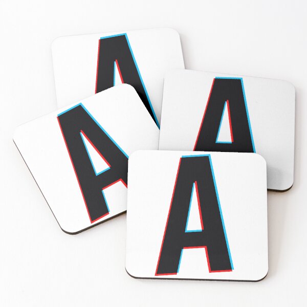 Item preview, Letter A with red and blue lines designed and sold by MUJU-pixel.