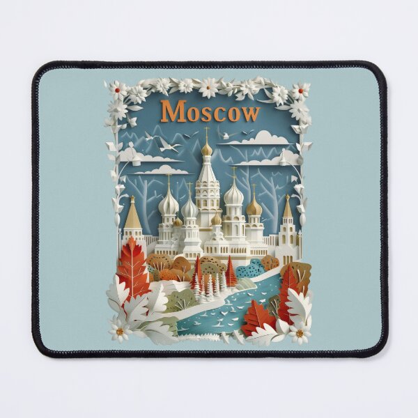 Item preview, Moscow, Russia, Cities of the World, Vintage style designed and sold by emaga.