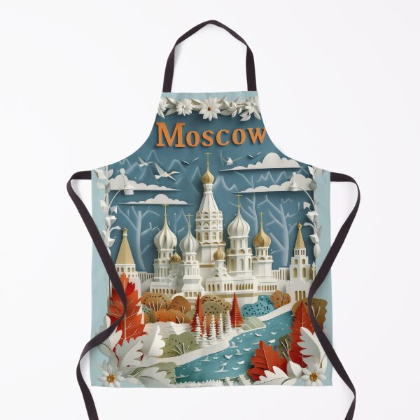 Item preview, Moscow Russia - Vintage City Travel Poster designed and sold by Emaga Digital Studio.