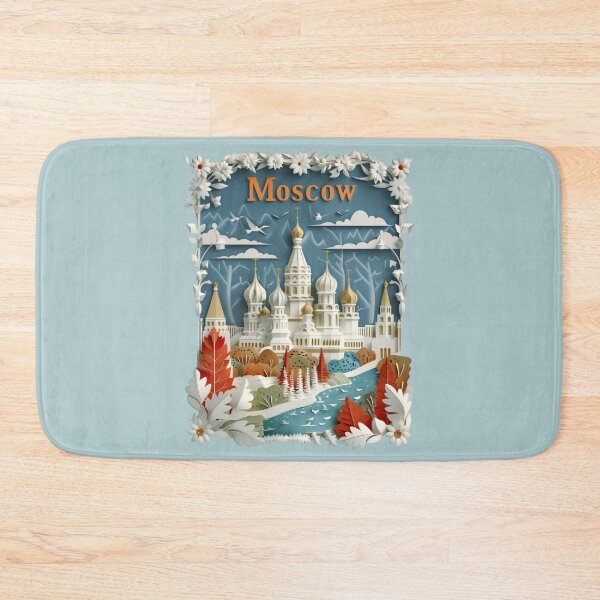 Item preview, Moscow, Russia, Cities of the World, Vintage style designed and sold by emaga.