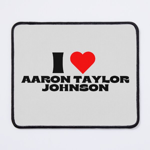 Item preview, I Love Aaron Taylor Johnson - Black Fonts designed and sold by Itsheartshop.