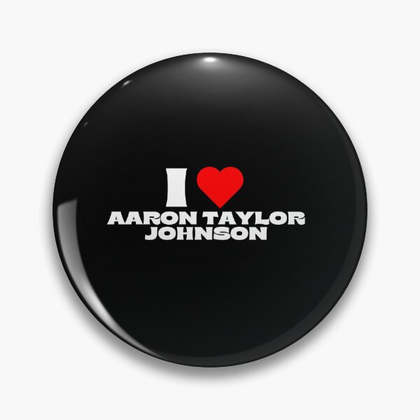 Item preview, I Love Aaron Taylor Johnson - White Fonts designed and sold by Itsheartshop.
