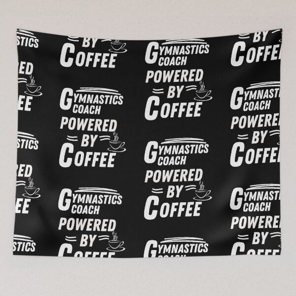Item preview, Gymnastics coach powered by coffee designed and sold by annoying-shirts.