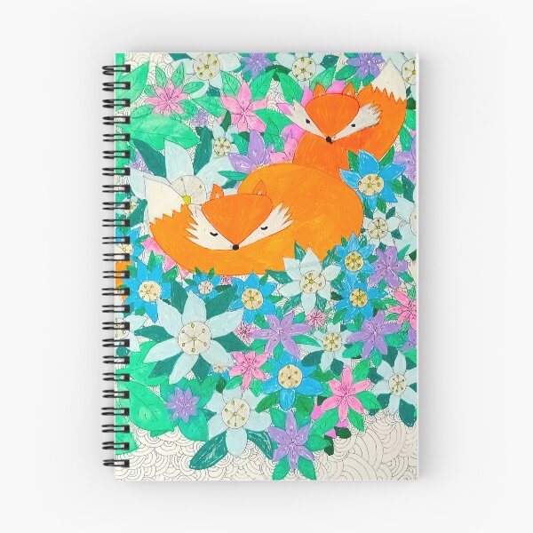 Item preview, Family of foxes in the flowers designed and sold by craft4pellucid.