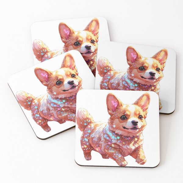 Item preview, Sparkly corgi  designed and sold by LevCreates.