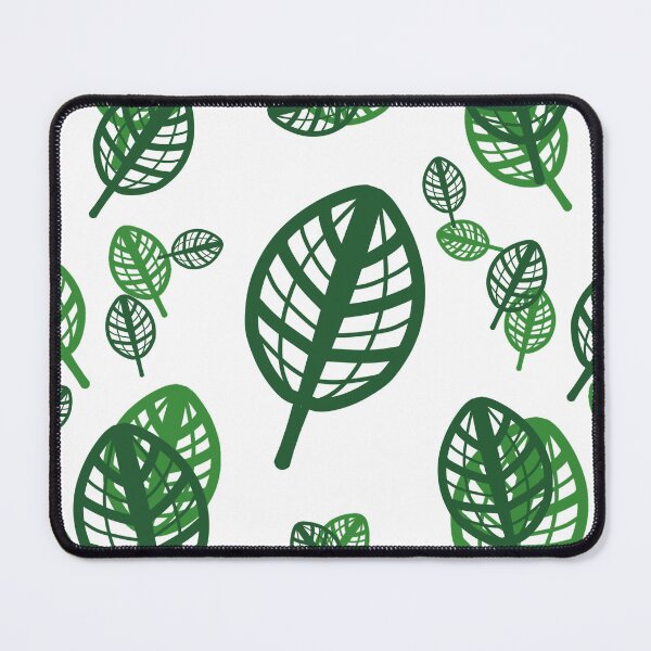 Item preview, green patterned leaves designed and sold by Artchara..