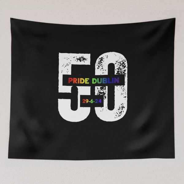 Item preview, 50th Pride Dublin 2024, LGBTQ Pride 2024, Pride 2024 Dublin Ireland, 29-06-24, Unsex tees, pride festival,  designed and sold by PrideBeProud.