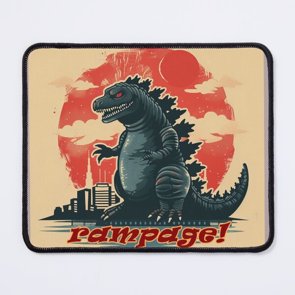 Item preview, Rampage! Monster in Retro Japanese Style designed and sold by redstar19.