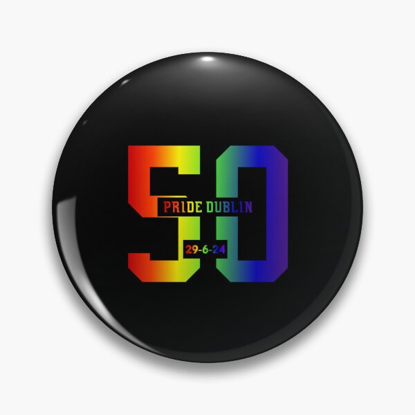 Item preview, 50th Pride Dublin 2024, LGBTQ Pride 2024, Pride 2024 Dublin Ireland, 29-06-24, Unsex tees, pride festival,  designed and sold by PrideBeProud.