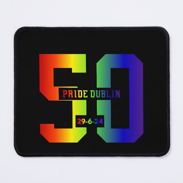 Item preview, 50th Pride Dublin 2024, LGBTQ Pride 2024, Pride 2024 Dublin Ireland, 29-06-24, Unsex tees, pride festival, designed and sold by PrideBeProud.