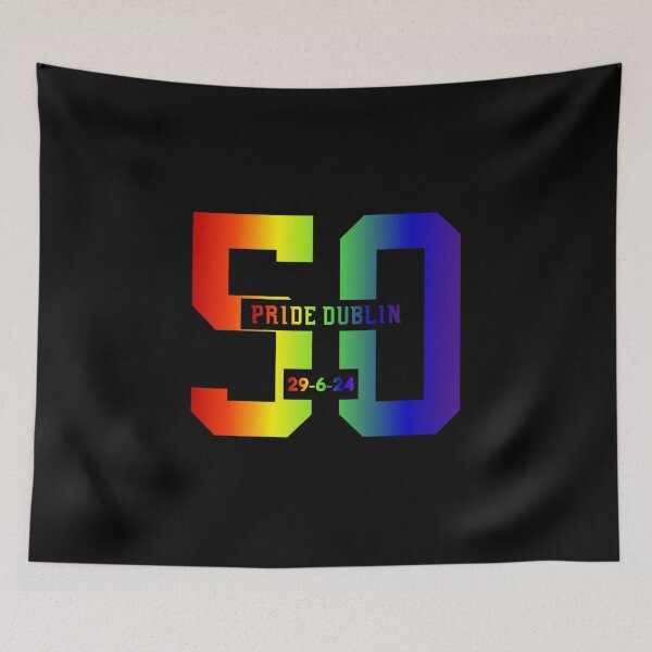 Item preview, 50th Pride Dublin 2024, LGBTQ Pride 2024, Pride 2024 Dublin Ireland, 29-06-24, Unsex tees, pride festival,  designed and sold by PrideBeProud.