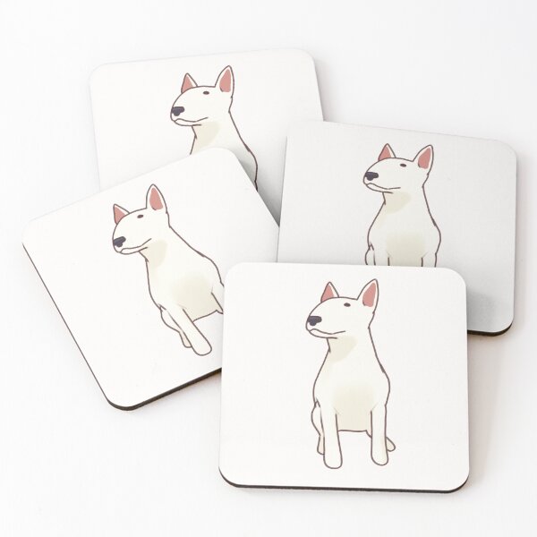 Item preview, Cute White bull terrier  designed and sold by Artofmayara.